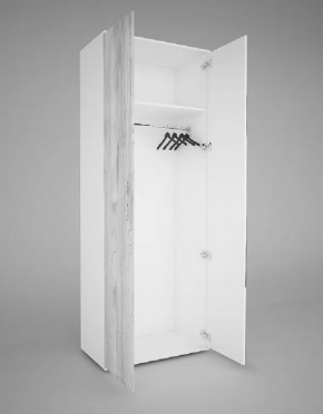 Шкаф 2-х створчатый EVO "Сорренто" с МДФ створкой БЕЗ зеркала в Нягани - nyagan.mebel-tymen.ru | фото