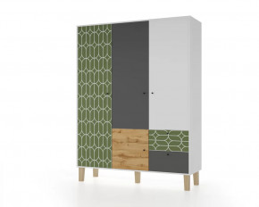 Шкаф 3-х створчатый "Story" (Овалы) в Нягани - nyagan.mebel-tymen.ru | фото