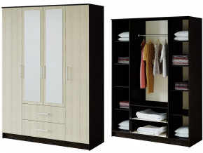 Шкаф 4-х створчатый Фиеста венге/лоредо в Нягани - nyagan.mebel-tymen.ru | фото