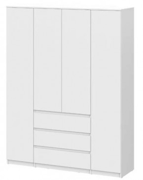 Шкаф четырехстворчатый  Денвер SAFE Белый в Нягани - nyagan.mebel-tymen.ru | фото