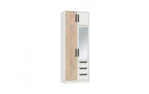 Шкаф для одежды 83.09 Вегас (2-х дв.) с зеркалом (ЛДСП Белый) в Нягани - nyagan.mebel-tymen.ru | фото