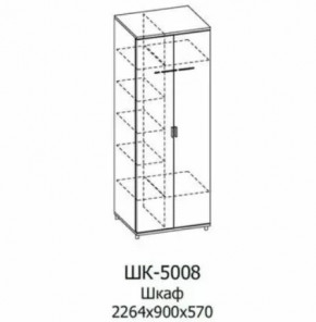 Шкаф для одежды и белья ШК-5008 Грейс в Нягани - nyagan.mebel-tymen.ru | фото