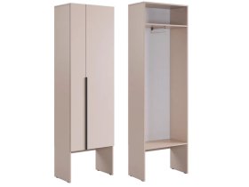 Шкаф двухдверный L600 Баско кашемир в Нягани - nyagan.mebel-tymen.ru | фото