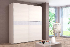 Шкаф-купе Иннэс-5 двухдверный 2000 мм Бодега белая в Нягани - nyagan.mebel-tymen.ru | фото