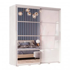 Шкаф-купе Крафт-6 Ясень белый в Нягани - nyagan.mebel-tymen.ru | фото