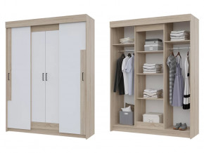 Шкаф купе Victor Сонома-Белый в Нягани - nyagan.mebel-tymen.ru | фото