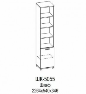 Шкаф ШК-5055 Грейс в Нягани - nyagan.mebel-tymen.ru | фото