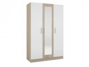 Шкаф трехстворчатый Леси Сонома-Белый в Нягани - nyagan.mebel-tymen.ru | фото