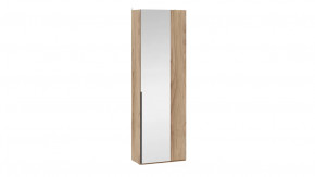 Шкаф угловой (366) с 1 зеркальной дверью «Порто» Яблоня Беллуно, Графит в Нягани - nyagan.mebel-tymen.ru | фото