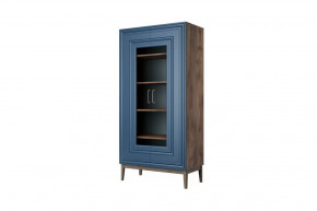 Шкаф витрина ШР-2 Гориция Таксус / Лак Сапфировый в Нягани - nyagan.mebel-tymen.ru | фото