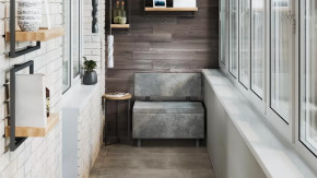 Скамья прямая «Брайтон» (800 мм) Венге Цаво, Wellmart Silver в Нягани - nyagan.mebel-tymen.ru | фото