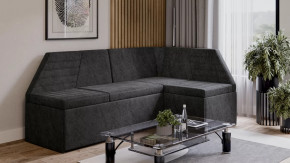 Скамья угловая «Лондон» со спальным местом Исп.2 Дуб Сонома трюфель, Микровелюр Wellmart Graphite в Нягани - nyagan.mebel-tymen.ru | фото