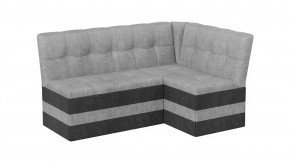 Скамья угловая «Оскар» исп. 2 Микровелюр Wellmart Silver, Graphite в Нягани - nyagan.mebel-tymen.ru | фото