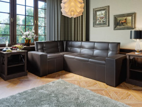 Скамья угловая со спальным местом КВАДРО Тип 4 Коричневый в Нягани - nyagan.mebel-tymen.ru | фото