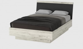 СОНАТА КРС-1400 Кровать с ПМ (с/м 1400*2000 мм), ЛДСП дуб крафт белый-антрацит в Нягани - nyagan.mebel-tymen.ru | фото