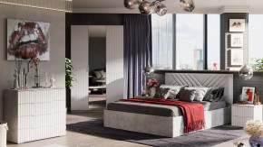 Спальный гарнитур «Хилтон» №1 Ателье светлый в Нягани - nyagan.mebel-tymen.ru | фото