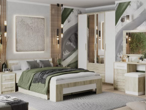 Спальный гарнитур Эдем-1 Дуб сонома/Белый жемчуг в Нягани - nyagan.mebel-tymen.ru | фото