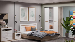 Спальня «Фьюжн» Дуб Делано, Белый глянец в Нягани - nyagan.mebel-tymen.ru | фото