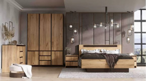 Спальня серия Бостон дуб вотан в Нягани - nyagan.mebel-tymen.ru | фото
