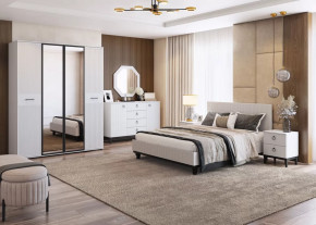 Спальня Шарлиз, набор №2, белое сияние/белый снег софт в Нягани - nyagan.mebel-tymen.ru | фото