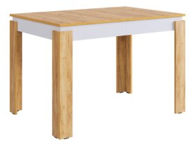 Стол обеденный раздвижной Гермес 2 дуб крафт золотой/белое дерево в Нягани - nyagan.mebel-tymen.ru | фото