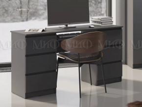 Стол 6 ящиков Челси Графит в Нягани - nyagan.mebel-tymen.ru | фото