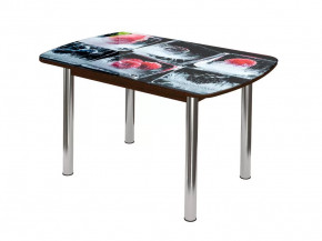 Стол Бостон-2 ф/п Лёд, 900*600 мм, венге/хром брифинг в Нягани - nyagan.mebel-tymen.ru | фото