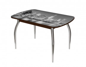 Стол Бостон-2 ф/п Сити, 1100*700 мм, венге/хром триумф в Нягани - nyagan.mebel-tymen.ru | фото