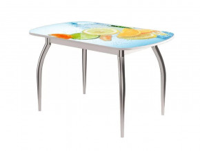 Стол Бостон ф/п Фреш, 900*600 мм, белый/хром триумф в Нягани - nyagan.mebel-tymen.ru | фото