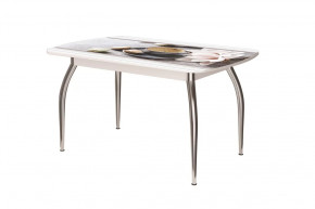 Стол Бостон ф/п кофе макарун/белый/хром триумф в Нягани - nyagan.mebel-tymen.ru | фото