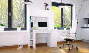 Стол компьютерный Тайм Белый в Нягани - nyagan.mebel-tymen.ru | фото