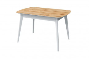 Стол обеденный Прайм, дуб вотан/белый в Нягани - nyagan.mebel-tymen.ru | фото