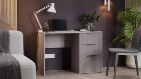 Стол письменный «Графит» Глиняно серый, Холст латте в Нягани - nyagan.mebel-tymen.ru | фото