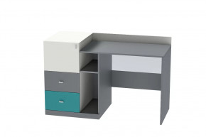 Стол письменный Клео Ст-1, 1300 мм, графит, миндаль, океан Диал в Нягани - nyagan.mebel-tymen.ru | фото