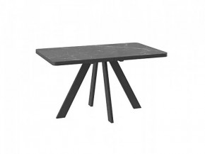 Стол раздвижной BOBY RADIAL-140, stone Black/черный в Нягани - nyagan.mebel-tymen.ru | фото