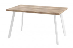 Стол раздвижной Borg-140, дуб каньон/белый в Нягани - nyagan.mebel-tymen.ru | фото