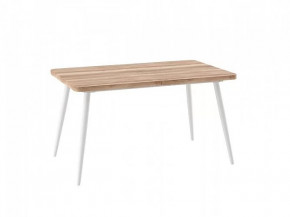 Стол раздвижной Borg radial-140, дуб каньон/белый в Нягани - nyagan.mebel-tymen.ru | фото