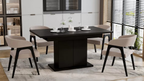 Стол раздвижной «Детройт» Тип 1 Черный в Нягани - nyagan.mebel-tymen.ru | фото