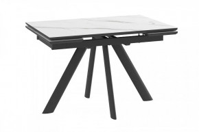 Стол раздвижной Jack-120, calakatta st cer/черный в Нягани - nyagan.mebel-tymen.ru | фото