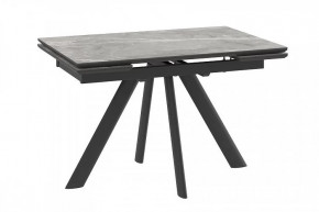 Стол раздвижной Jack-120, stone grey st cer/черный в Нягани - nyagan.mebel-tymen.ru | фото