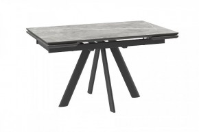 Стол раздвижной Jack-140, stone grey st cer/черный в Нягани - nyagan.mebel-tymen.ru | фото