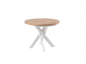 Стол раздвижной RONALDO-100, дуб каньон/белый в Нягани - nyagan.mebel-tymen.ru | фото