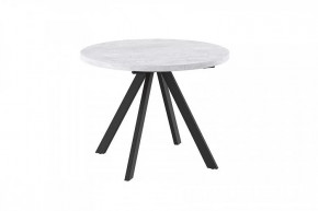 Стол раздвижной RONDO М-100, серый сланец/черный в Нягани - nyagan.mebel-tymen.ru | фото