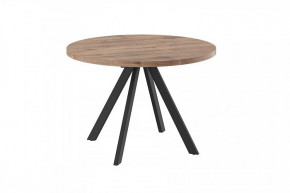 Стол раздвижной RONDO М-110, дуб велингтон/черный в Нягани - nyagan.mebel-tymen.ru | фото