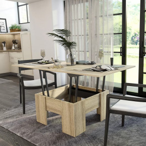 Стол Трансформер БТС сонома в Нягани - nyagan.mebel-tymen.ru | фото