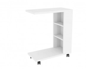 Столик прикроватный Мальта белый в Нягани - nyagan.mebel-tymen.ru | фото