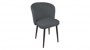 Стул «Боско»  Черный муар, Велюр DREAM Grafit (темно-серый) в Нягани - nyagan.mebel-tymen.ru | фото