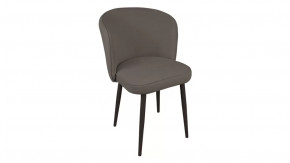 Стул «Боско»  Черный муар, Велюр DREAM Stone (серо-коричневый) в Нягани - nyagan.mebel-tymen.ru | фото