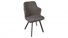 Стул «Лукас» Черный муар, Микровелюр BRENDY Latte в Нягани - nyagan.mebel-tymen.ru | фото