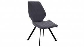 Стул «Матэо»  Черный муар, Микровелюр BRENDY Graphite в Нягани - nyagan.mebel-tymen.ru | фото